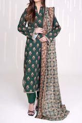 VIRIDIAN - Printed Unstitched Khaddar Suit (3 Piece) 3161