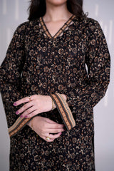 INKY - Printed Unstitched Khaddar Suit (3 Piece) 3163