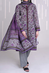 LOTUS - Printed Unstitched Khaddar Suit (3 Piece) 3160