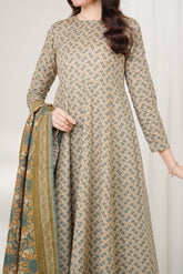 SANDY - Printed Unstitched Khaddar Suit (3 Piece) 3192