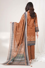 TAWNY - Printed Unstitched Khaddar Suit (3 Piece) 3175