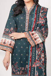PINE - Printed Unstitched Khaddar Suit (3 Piece) 3180
