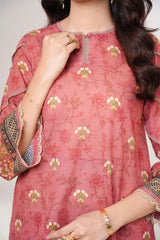 POM - Printed Unstitched Khaddar Suit (3 Piece) 3190