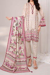 BLOOM - Printed Unstitched Khaddar Suit (3 Piece) 3148