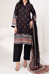 PEBBLE - Printed Unstitched Khaddar Suit (3 Piece) 3174