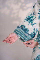 COOL WATER - Printed Unstitched Khaddar Suit (3 Piece) 3144