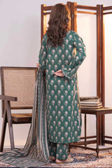 NUSLW3039 Printed Lawn Suit - Unstitched 3Pc