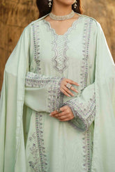 MENTHOL - Peach Embroidered (3Pcs) - 3201