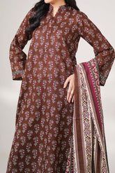 HOT CHOCOLATE - Printed Unstitched Khaddar Suit (3 Piece) 3191