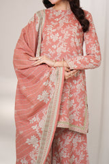 CARNATION - Printed Unstitched Khaddar Suit (3 Piece) 3129