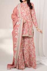 CARNATION - Printed Unstitched Khaddar Suit (3 Piece) 3129
