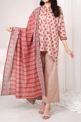 CHALK - Printed Unstitched Khaddar Suit (3 Piece) 3147