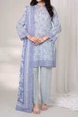 PANSY - Printed Unstitched Khaddar Suit (3 Piece) 3138