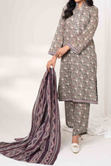 ASHY - Printed Unstitched Khaddar Suit (3 Piece) 3126