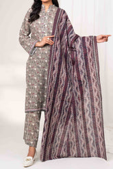 ASHY - Printed Unstitched Khaddar Suit (3 Piece) 3126