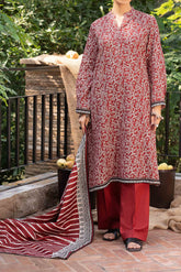 NUW3091 Digital Printed Khaddar Suit - 3 Piece