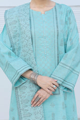 NUWJ3106 Jacquard Khaddar Suit - 3 Piece