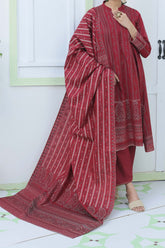 NUSJ3329 Jacquard Lawn Suit - Unstitched 3Pc