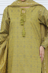 NUWJ3107 Jacquard Khaddar Suit - 3 Piece