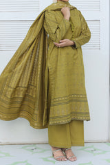NUWJ3107 Jacquard Khaddar Suit - 3 Piece