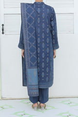 NUSJ3326 Jacquard Lawn Suit - Unstitched 3Pc