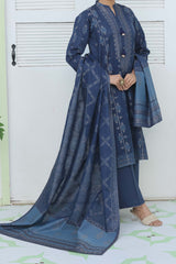 NUSJ3326 Jacquard Lawn Suit - Unstitched 3Pc