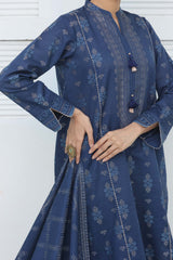 NUSJ3326 Jacquard Lawn Suit - Unstitched 3Pc