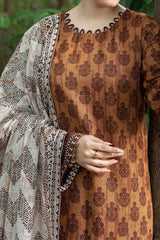 NUW3079 Digital Printed Khaddar Suit - 3 Piece