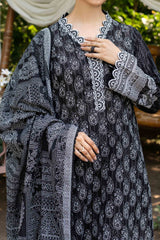 NUW3077 Digital Printed Khaddar Suit - 3 Piece