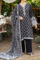 NUW3077 Digital Printed Khaddar Suit - 3 Piece