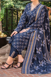 NUW3072 Digital Printed Khaddar Suit - 3 Piece