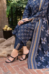 NUW3072 Digital Printed Khaddar Suit - 3 Piece