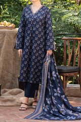 NUW3072 Digital Printed Khaddar Suit - 3 Piece