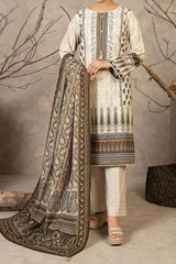 NUW3067 Digital Printed Khaddar Suit - 3 Piece