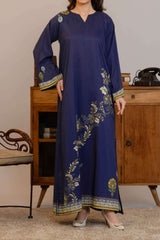 Npslr115 Printed Raw Silk Lawn - Stitched 1Pc