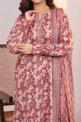 NUSLW3081 Printed Lawn Suit - Unstitched 3Pc