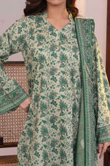 NUSLW3045 Printed Lawn Suit - Unstitched 3Pc