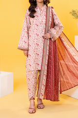 NPSLW3072 Printed Lawn Suit - Stitched 3Pc