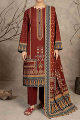 NUW3044 Digital Printed Khaddar Suit - 3 Piece