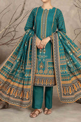 NUW3045 Digital Printed Khaddar Suit - 3 Piece