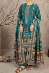 NUW3045 Digital Printed Khaddar Suit - 3 Piece