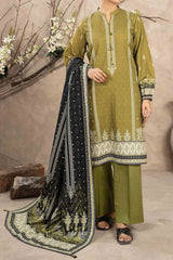 NUW3069 Digital Printed Khaddar Suit - 3 Piece