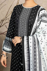 NUW3068 Digital Printed Khaddar Suit - 3 Piece