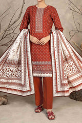 NUW3065 Digital Printed Khaddar Suit - 3 Piece