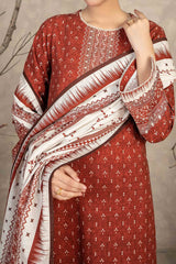 NUW3065 Digital Printed Khaddar Suit - 3 Piece