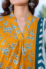 SULPHUR - Printed Unstitched Khaddar Suit (3 Piece) 3176