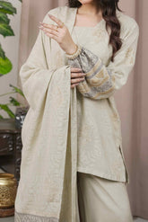 VANILLA - Unstitched Velvet Jacquard Suit (3 Piece) 3198