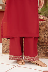NPSLE3133 Chiness Lawn Suit - Stitched 3Pc