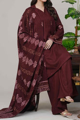 LUXE - Unstitched Velvet Jacquard Suit (3 Piece) 3200