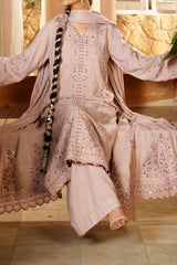 CHAMPAGNE - Peach Embroidered (3Pcs) - 3204